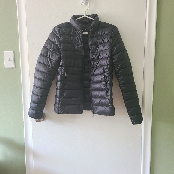 Mango Puffer Jacket in Black - Picture 2 of 7